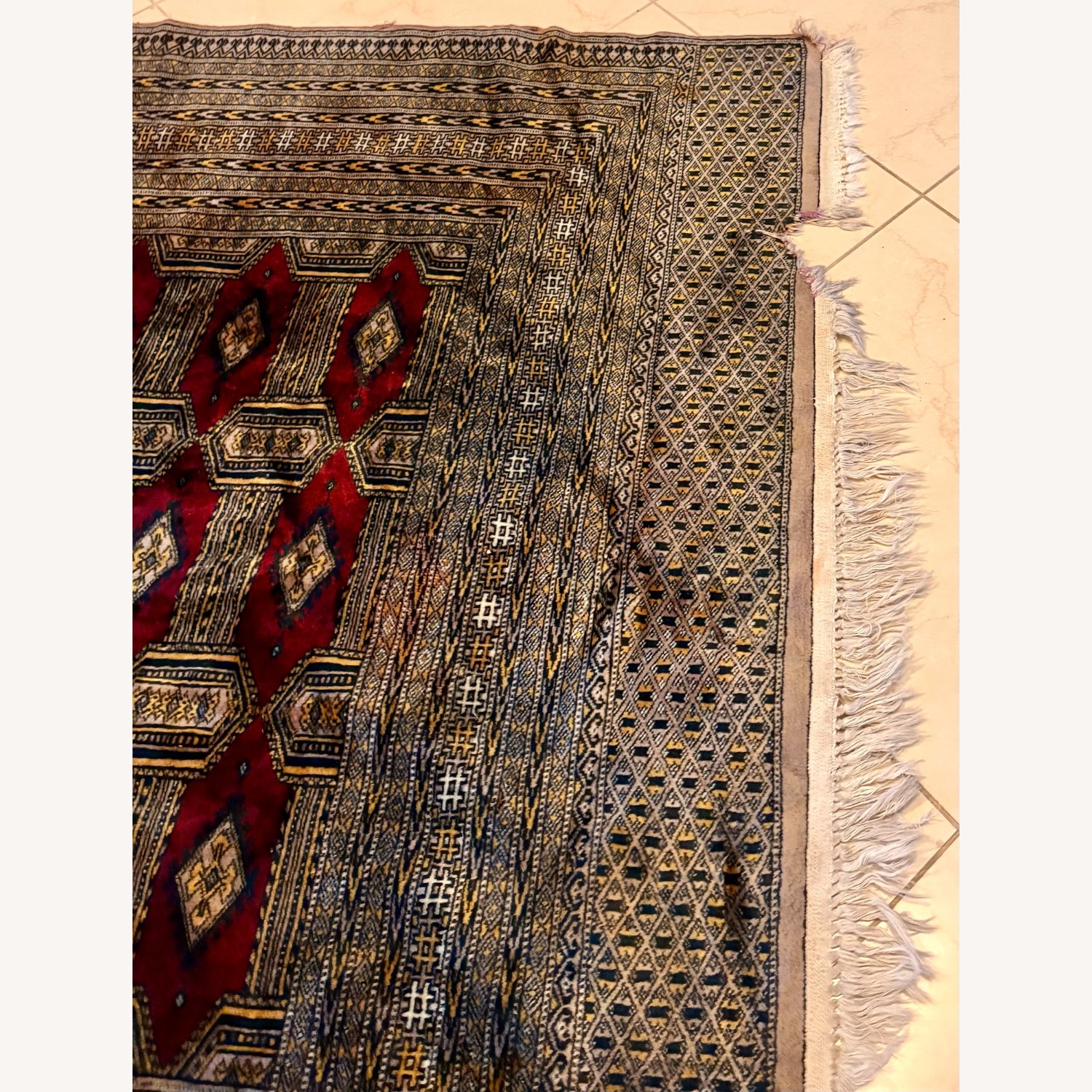 Vintage/Antique Runner Rug 57' x 108' - image-3