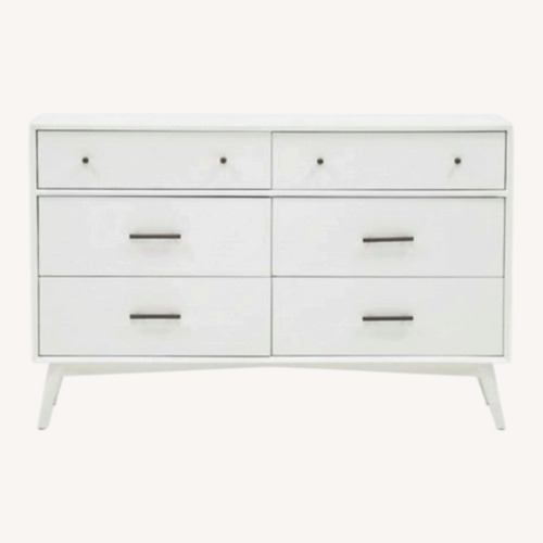 Used Living Spaces Alton White Wood Dresser for sale on AptDeco
