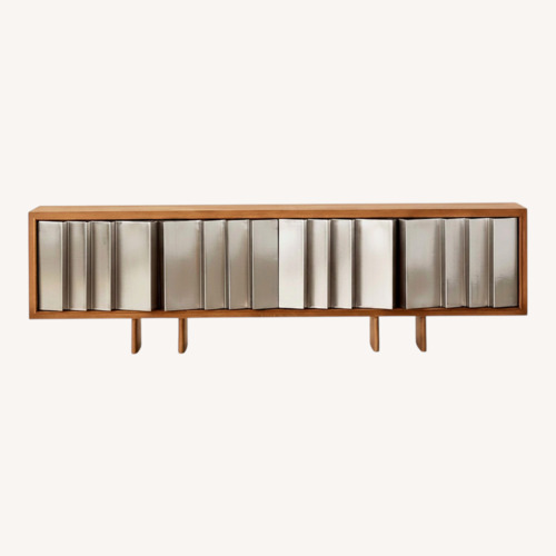 Used CB2 Steel & Oak Media Console for sale on AptDeco