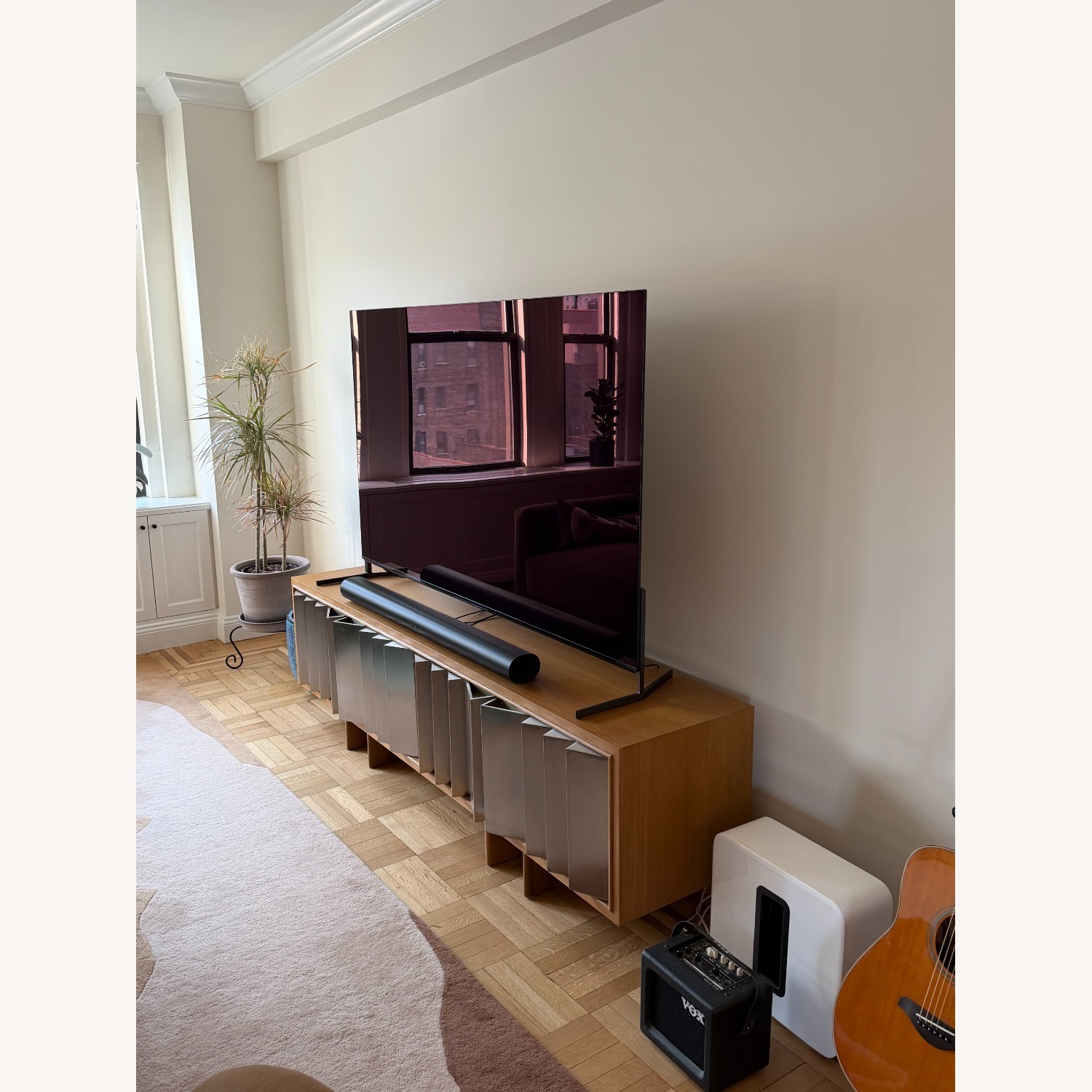 CB2 Steel & Oak Media Console - image-6