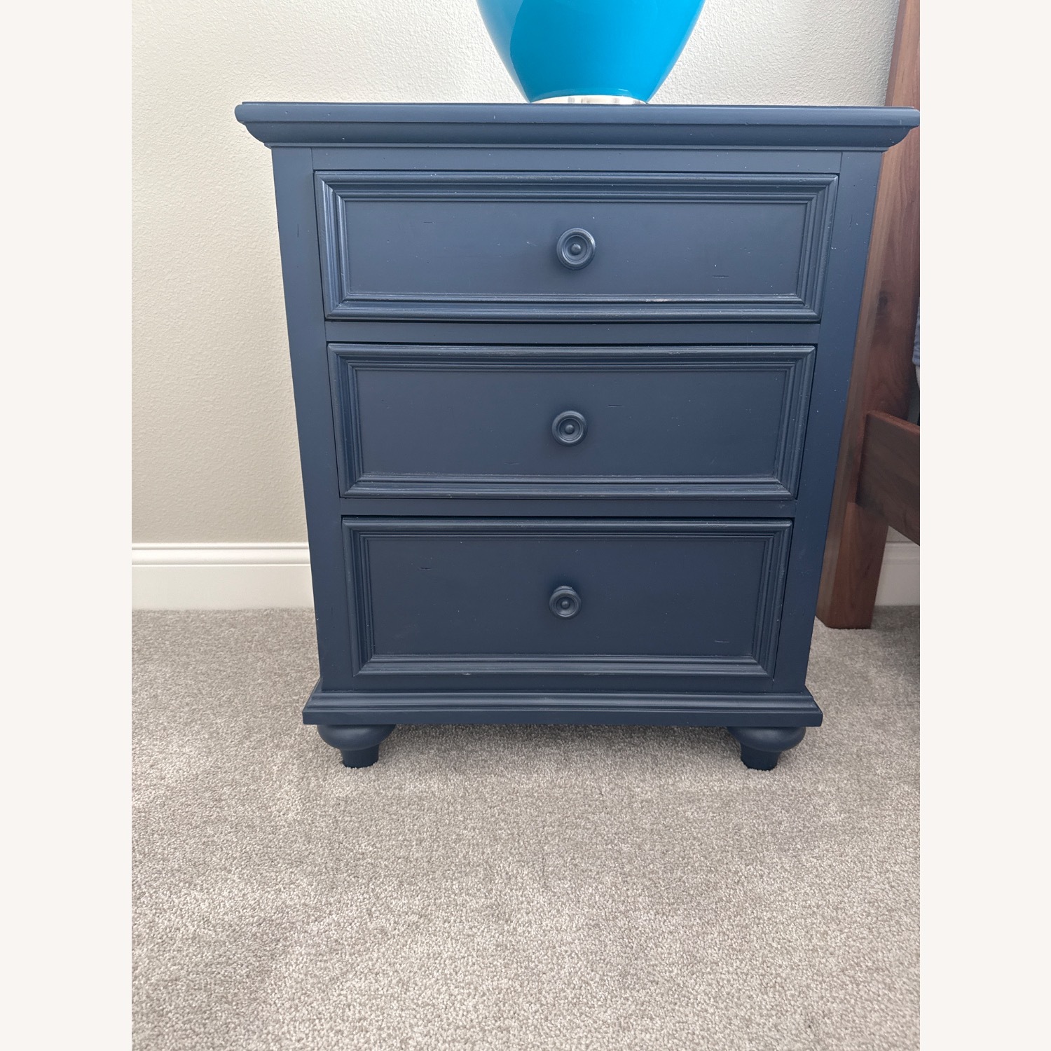 Ethan Allen Blue Nightstand - image-1