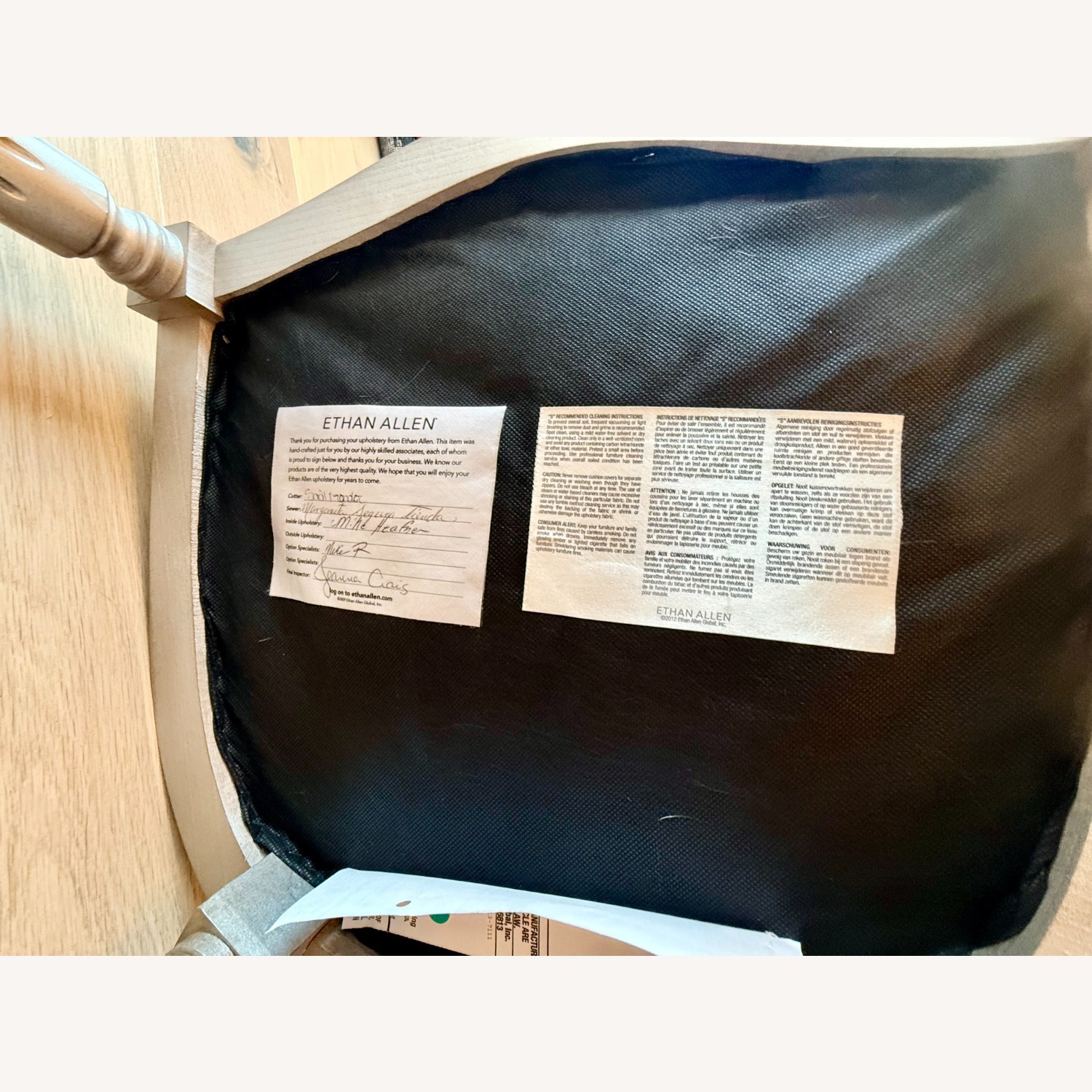 Ethan Allen White Accent Chair - image-6