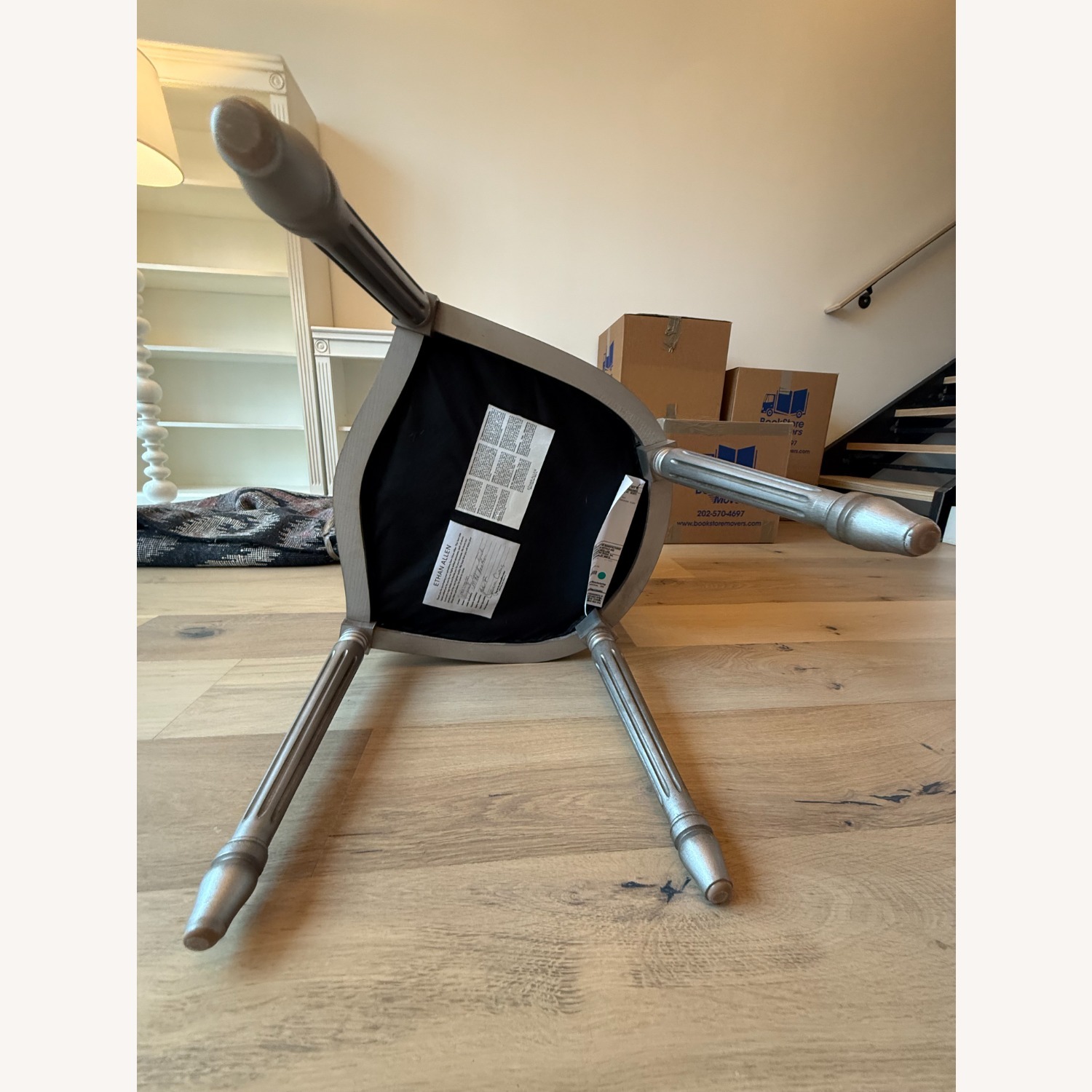 Ethan Allen White Accent Chair - image-5