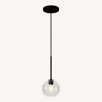 West Elm 13” Sculptural Globe Pendant Lights (Set of 2)