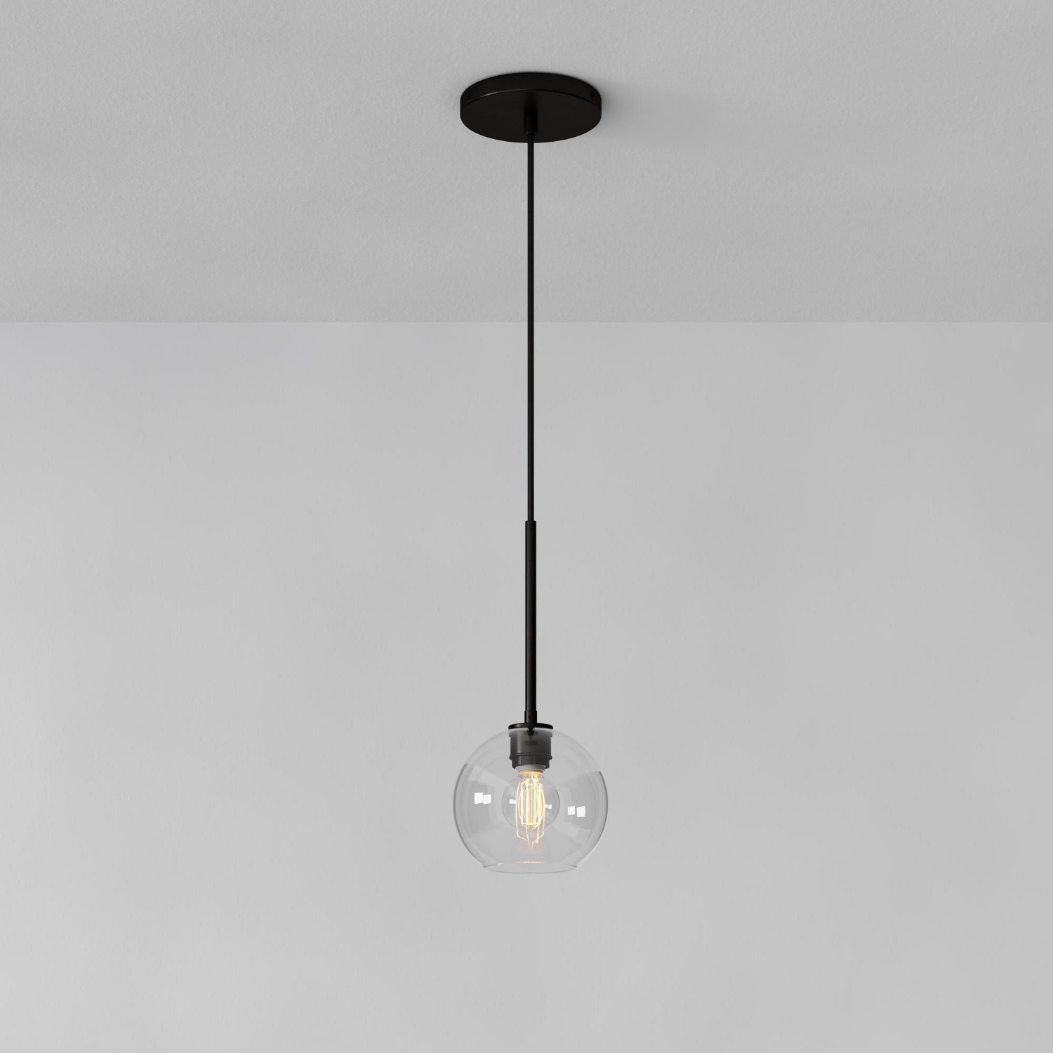 West Elm 13” Sculptural Globe Pendant Lights (Set of 2) - image-4