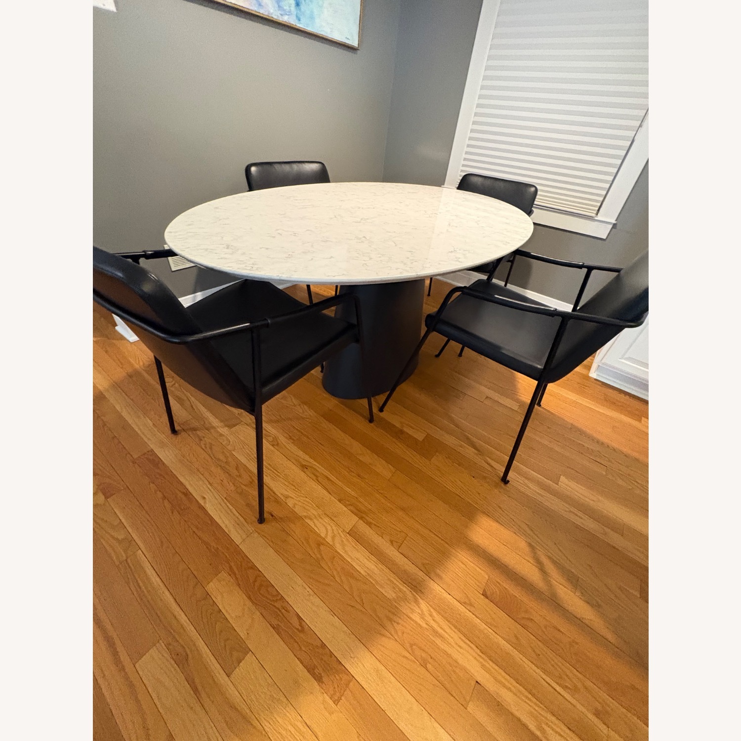 Room & Board Decker Dark Gray Metal Dining Table - image-3