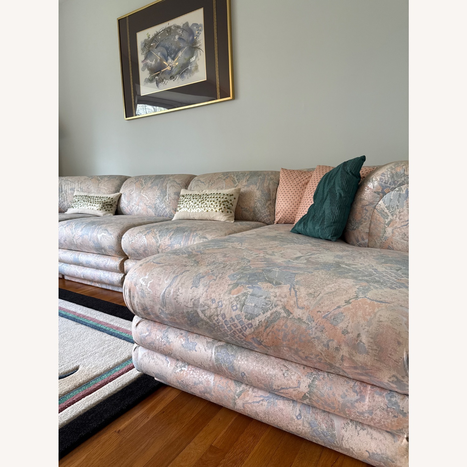 Vintage/Antique Fabric 3+ Piece Sectional - image-3
