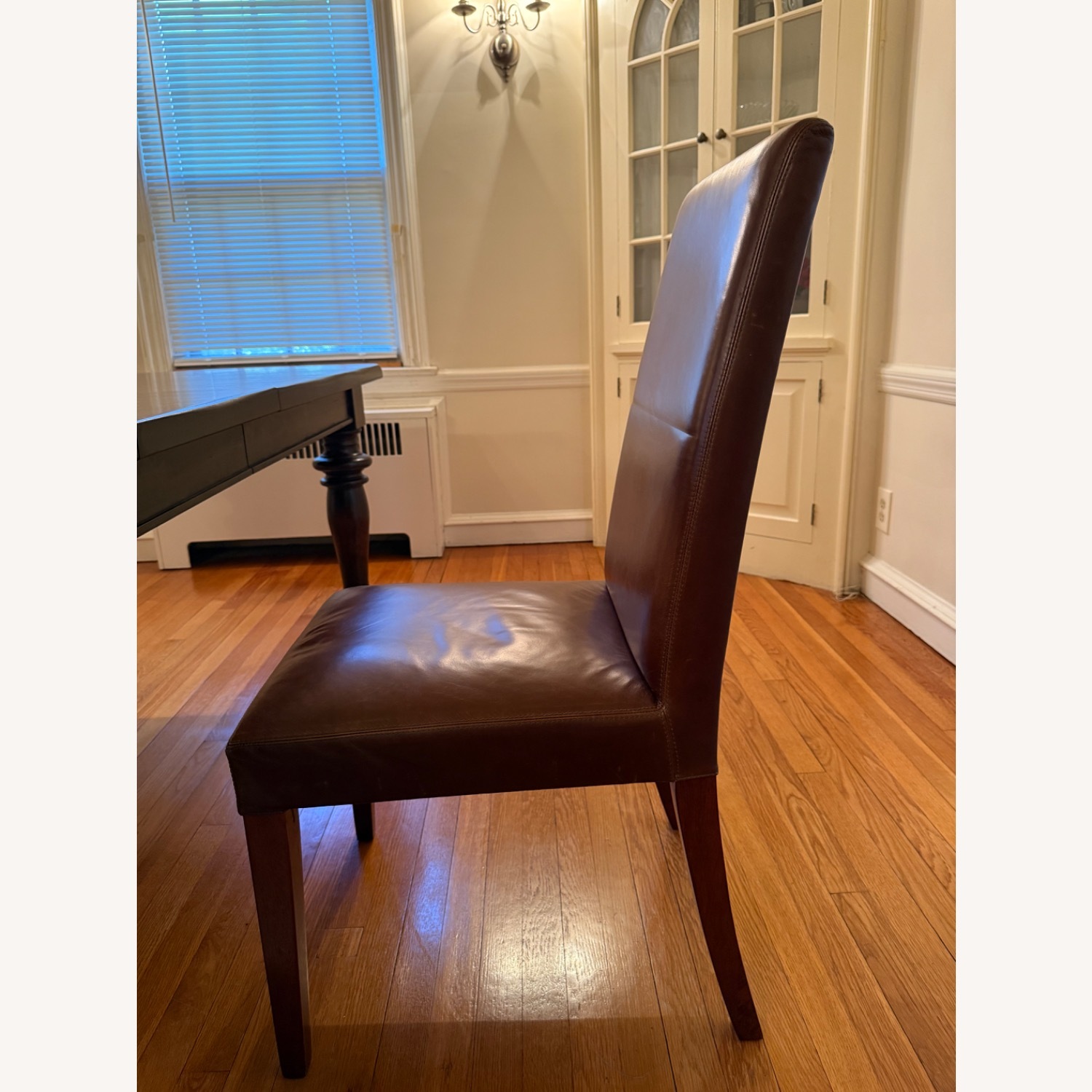 Pottery Barn Grayson Leather Dining Chairs (Set of 4) - image-1