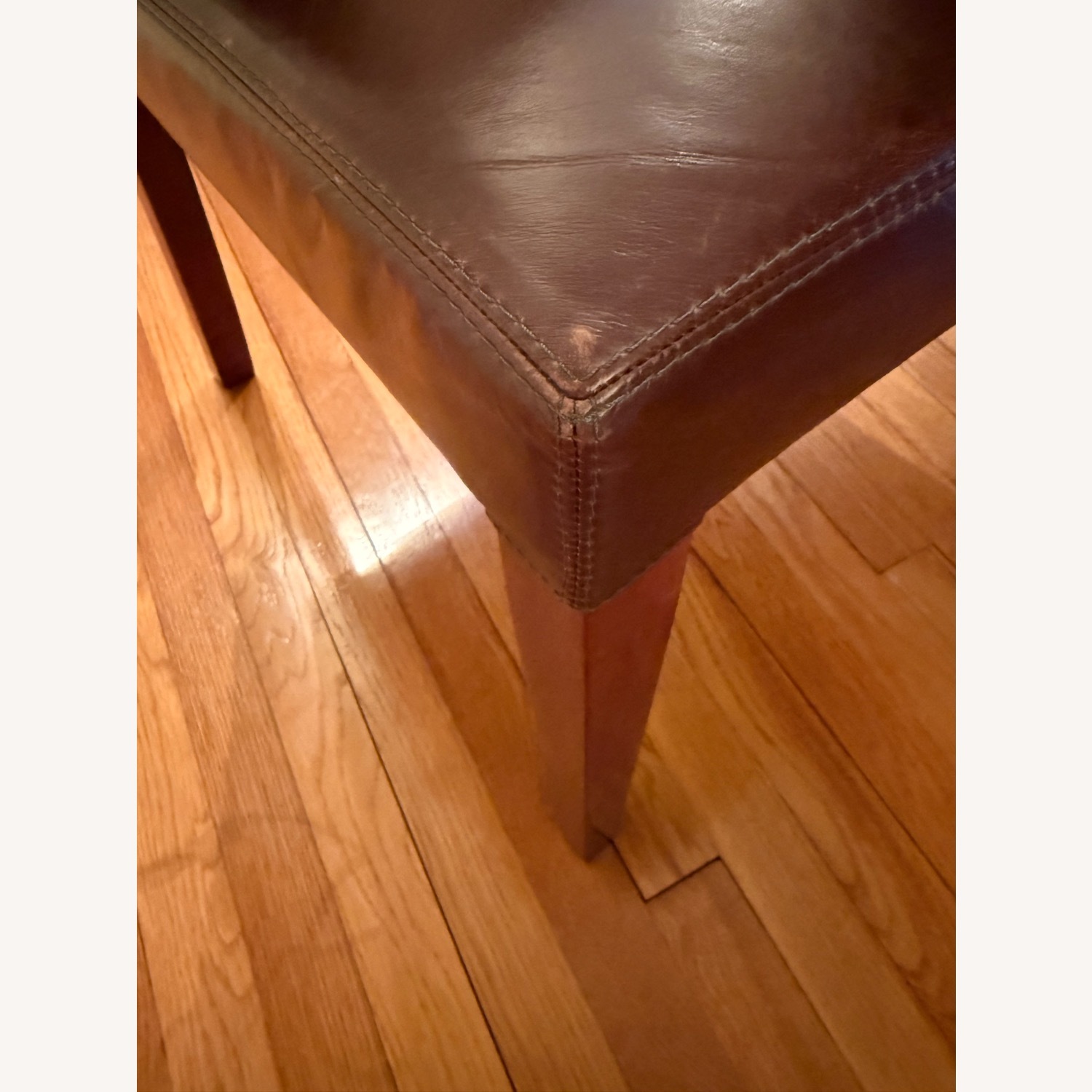 Pottery Barn Grayson Leather Dining Chairs (Set of 4) - image-8