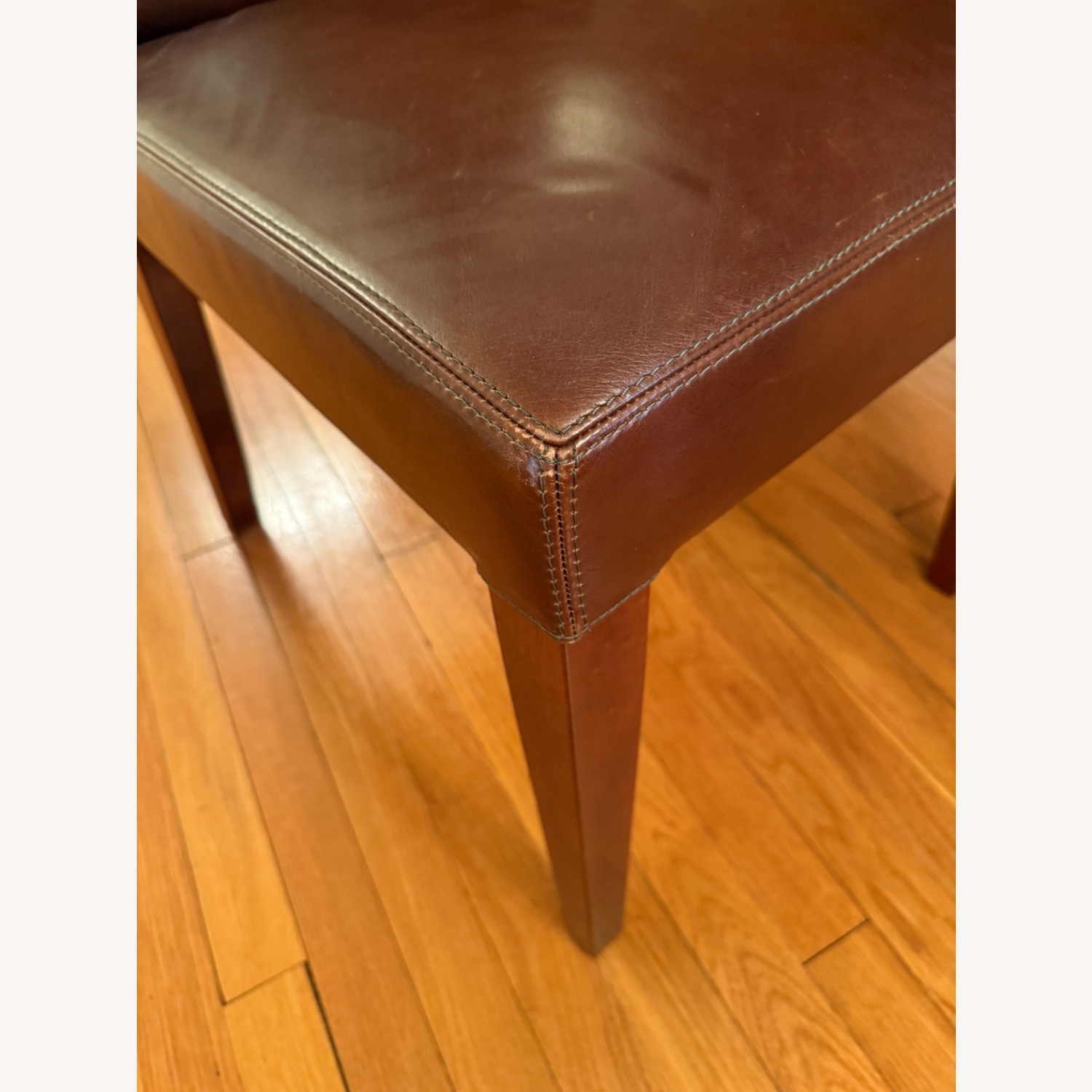 Pottery Barn Grayson Leather Dining Chairs (Set of 4) - image-7