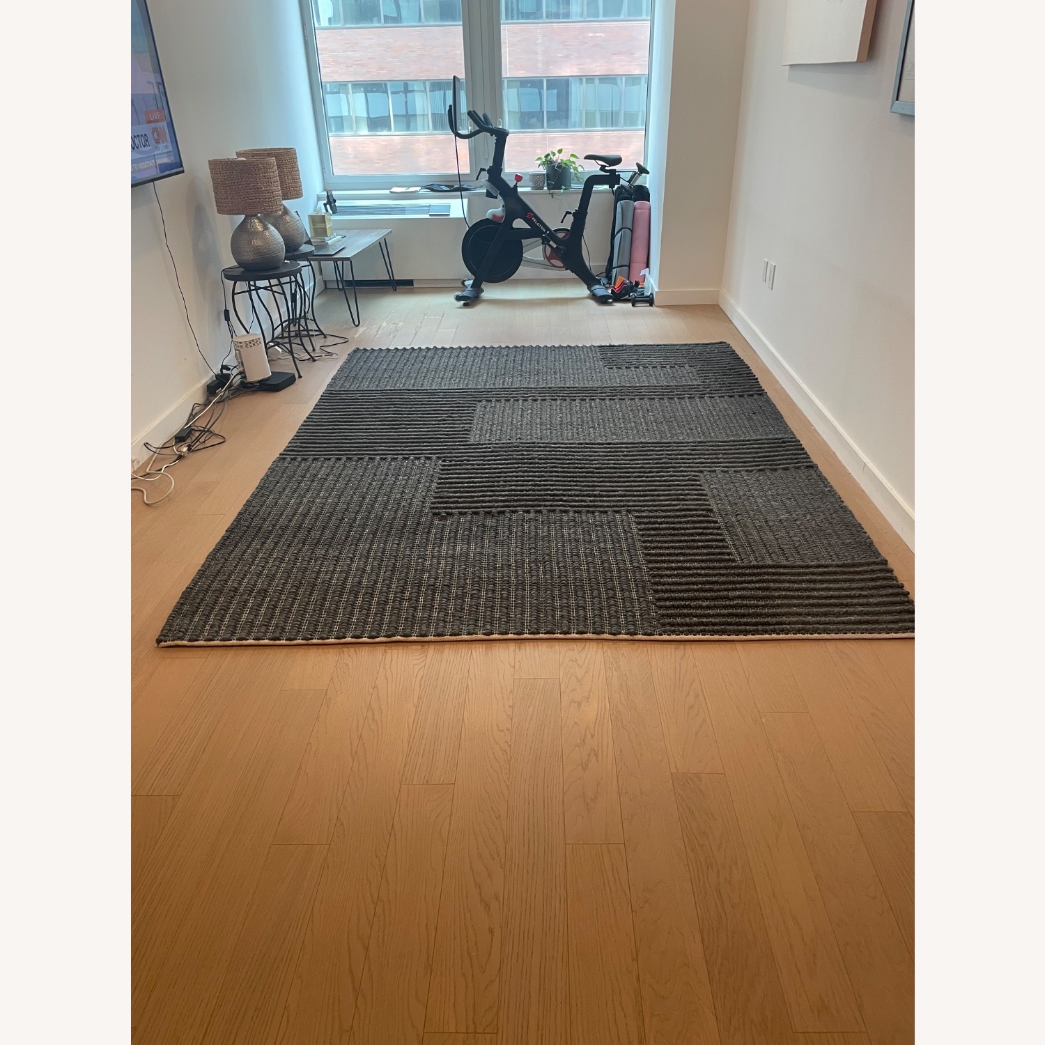 Home Depot Skye Modern Dark Gray Wool Area Rug 8' x 10' - image-1