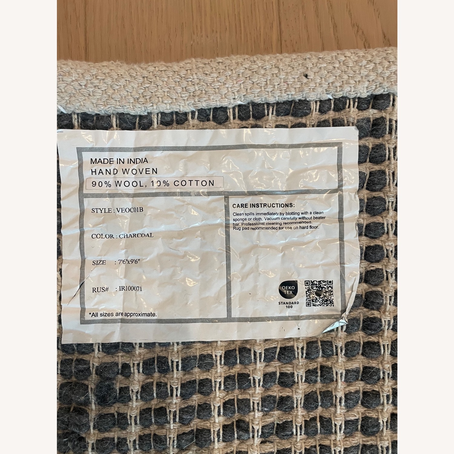 Home Depot Skye Modern Dark Gray Wool Area Rug 8' x 10' - image-3