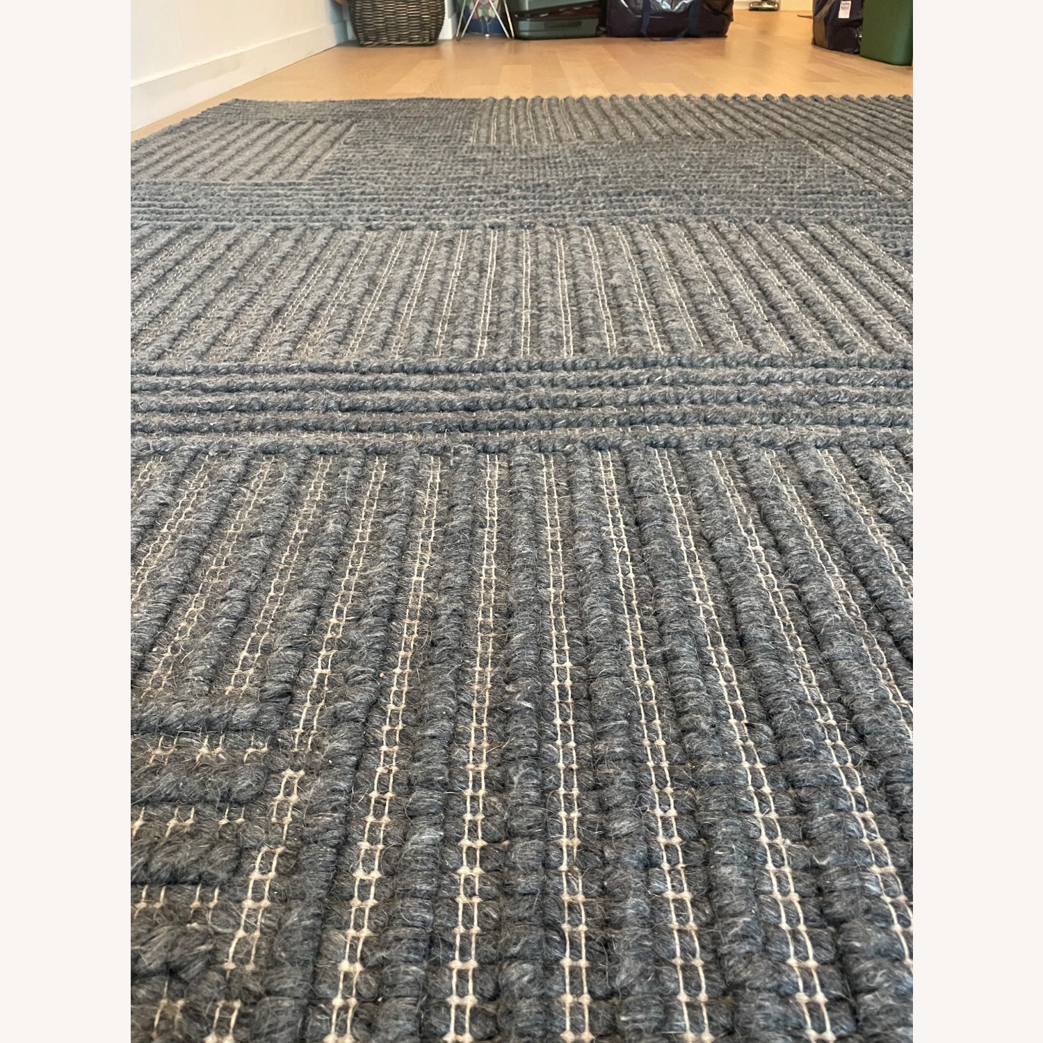 Home Depot Skye Modern Dark Gray Wool Area Rug 8' x 10' - image-6