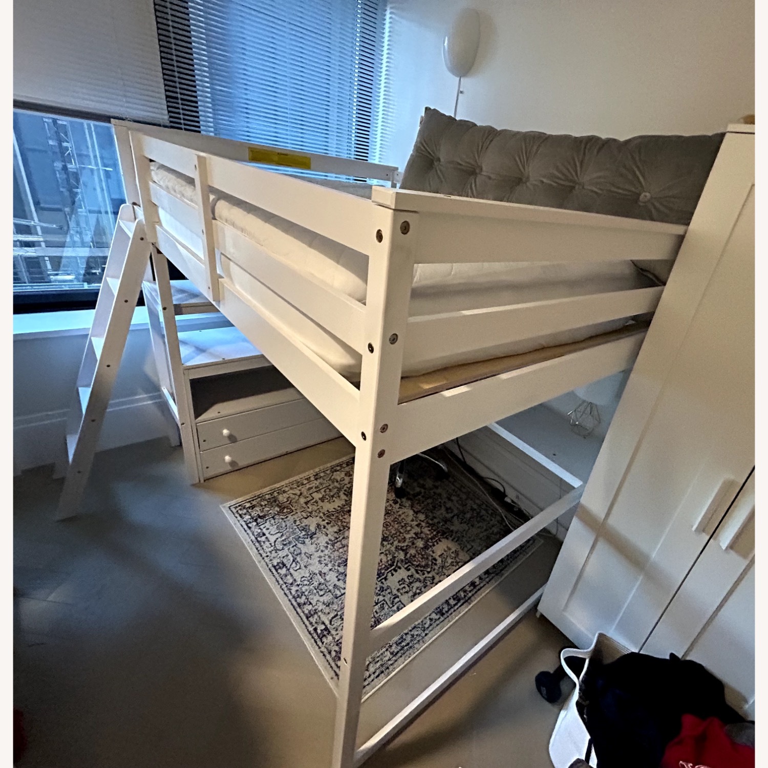 Wayfair Harriet Bee Full Loft Bed with Desk & Drawers - image-2