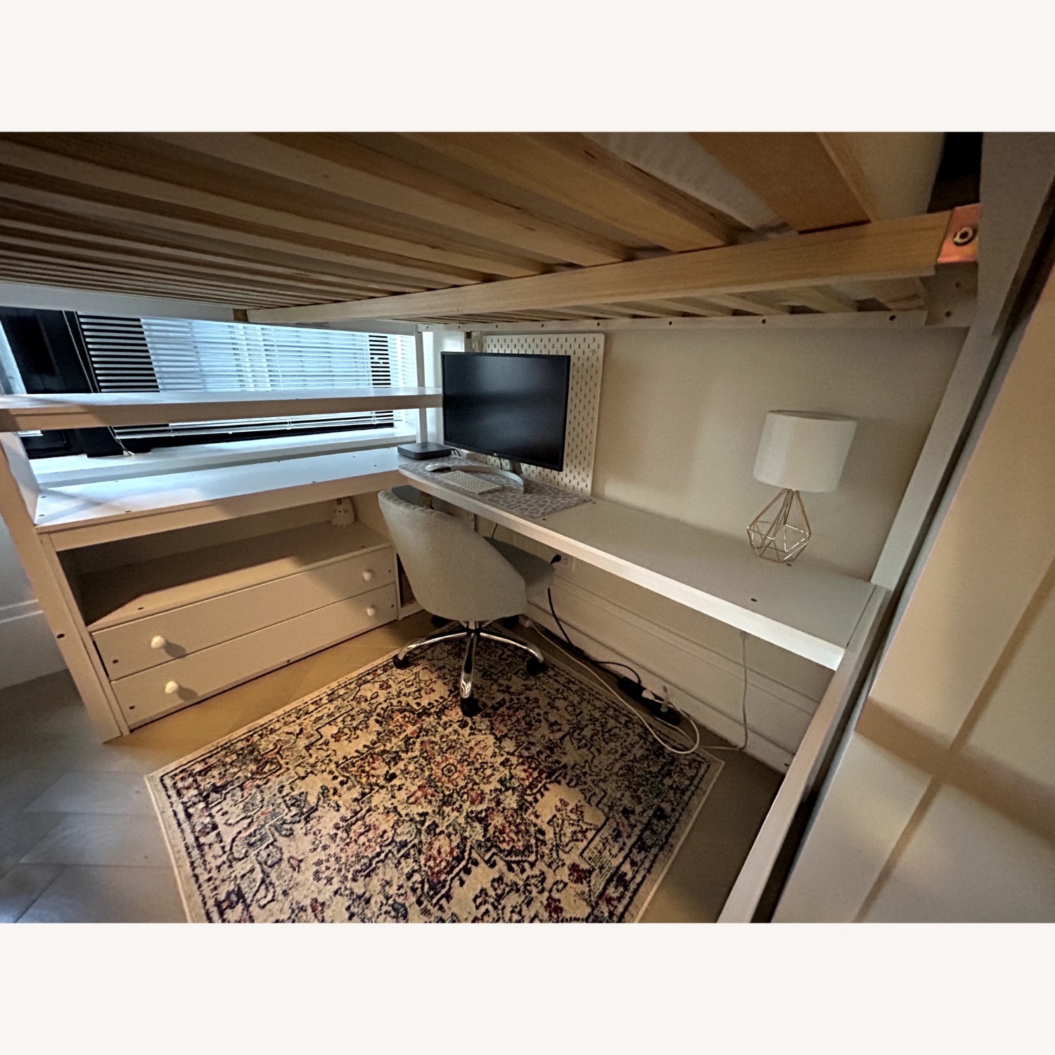 Wayfair Harriet Bee Full Loft Bed with Desk & Drawers - image-3