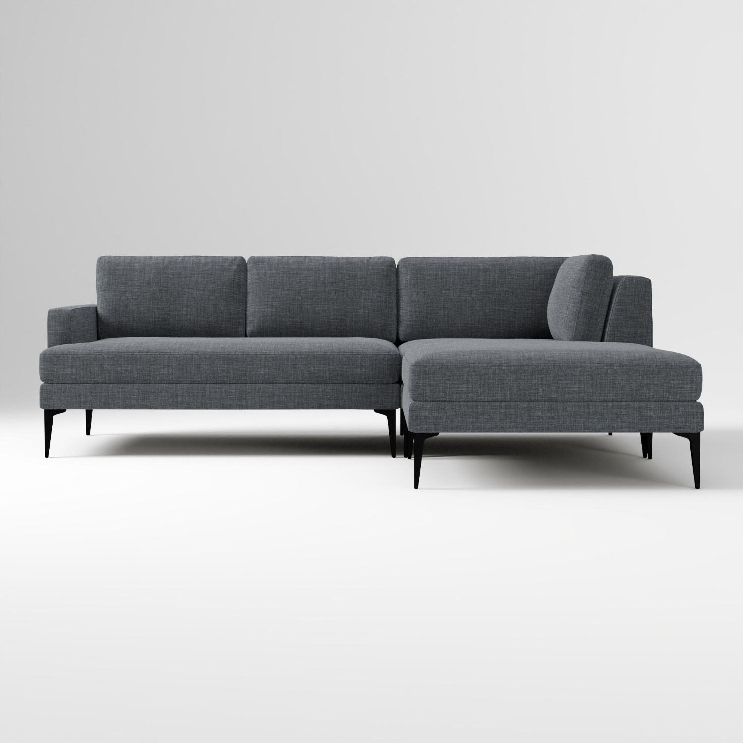 West Elm Andes Premium Sectional Sofa & Ottoman - image-6