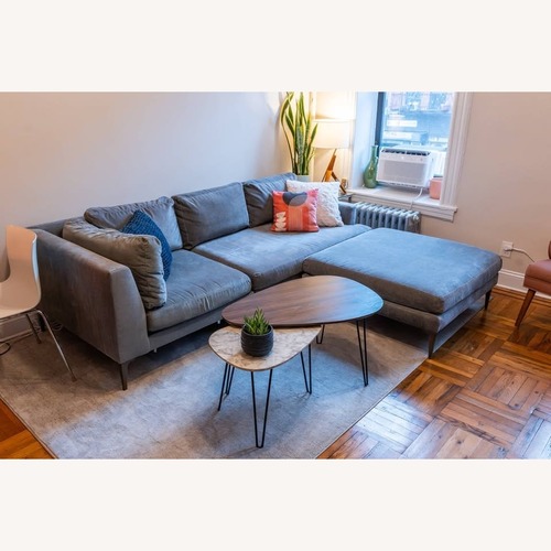 Used West Elm Andes Premium Sectional Sofa & Ottoman for sale on AptDeco
