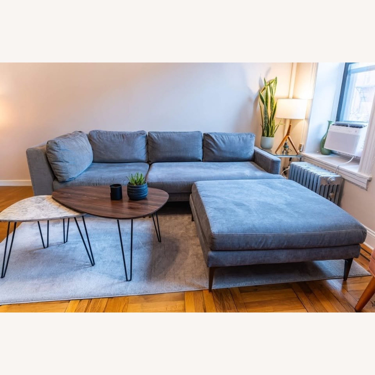 West Elm Andes Premium Sectional Sofa & Ottoman - image-4