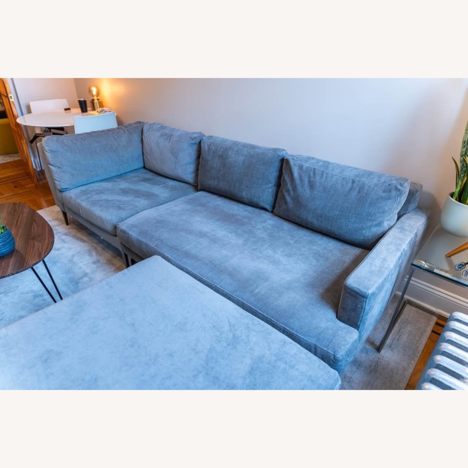 West Elm Andes Premium Sectional Sofa & Ottoman - image-3