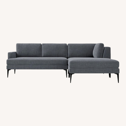 Used West Elm Andes Premium Sectional Sofa & Ottoman for sale on AptDeco