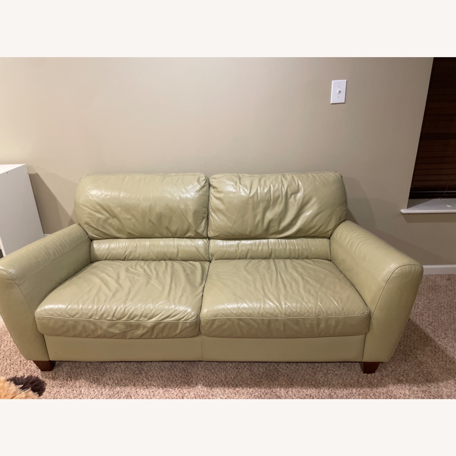 Macy's Almafi Leather Sofa - image-4