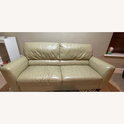 Used Macy's Almafi Leather Sofa for sale on AptDeco