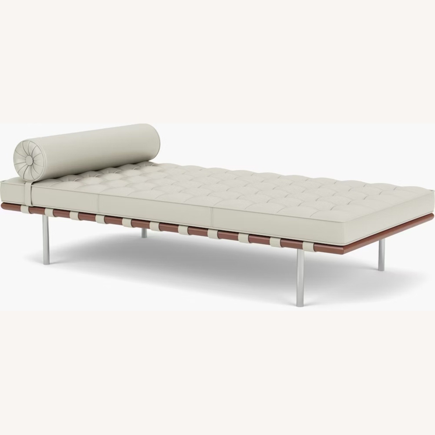 Knoll Barcelona Couch, Ivory Leather - image-4