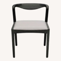 Light Gray Wood Dining Chairs