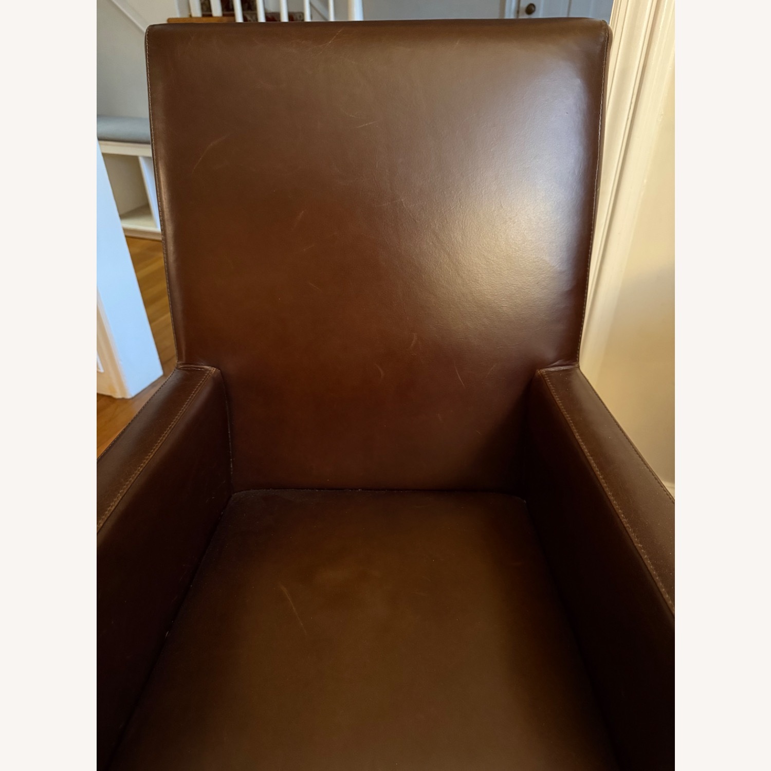 Pottery Barn Grayson Leather Dining Chairs (Set of 2) - image-4