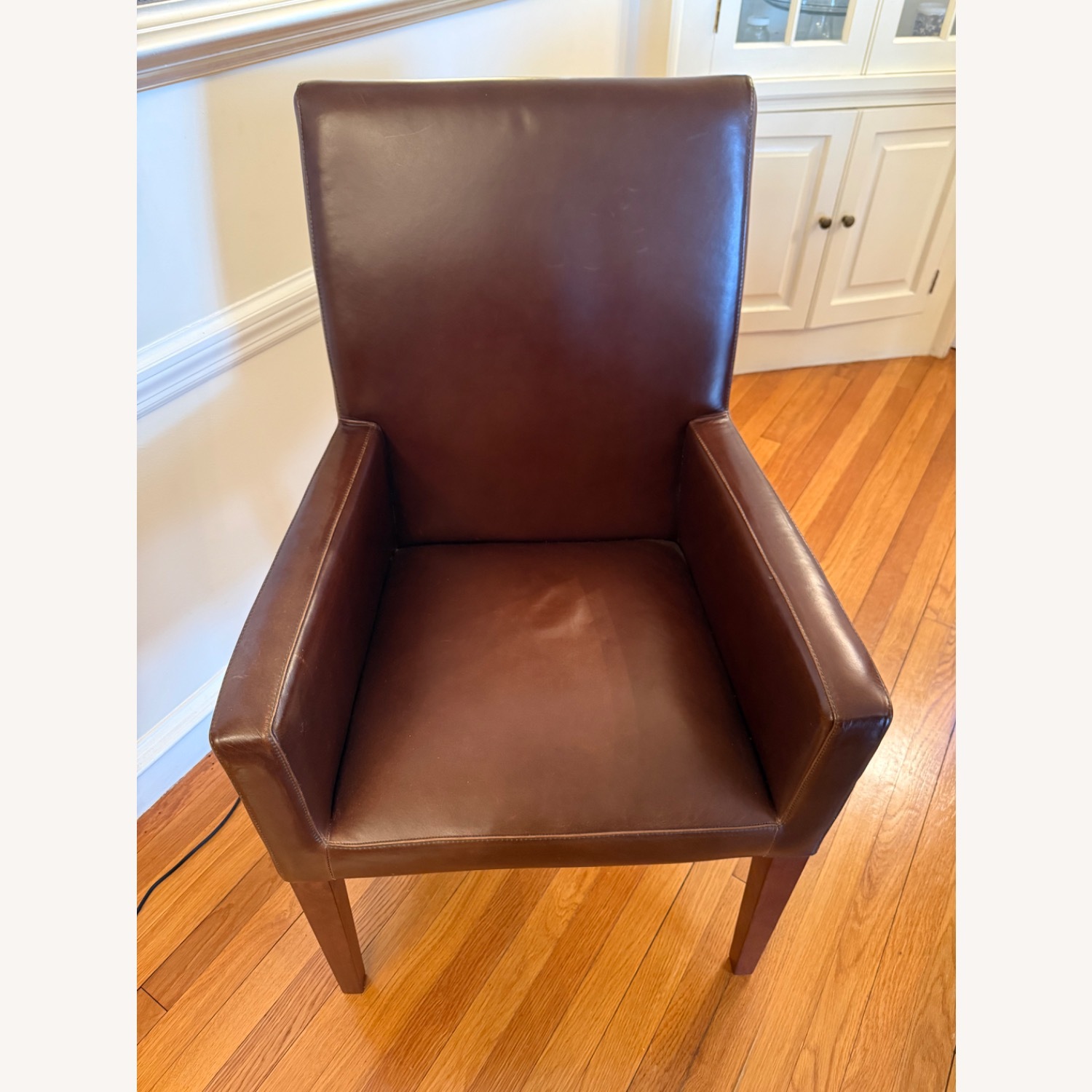 Pottery Barn Grayson Leather Dining Chairs (Set of 2) - image-1