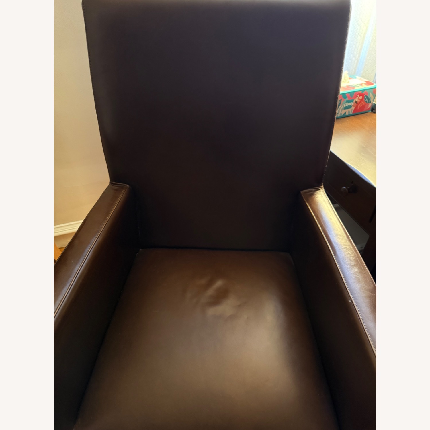 Pottery Barn Grayson Leather Dining Chairs (Set of 2) - image-5