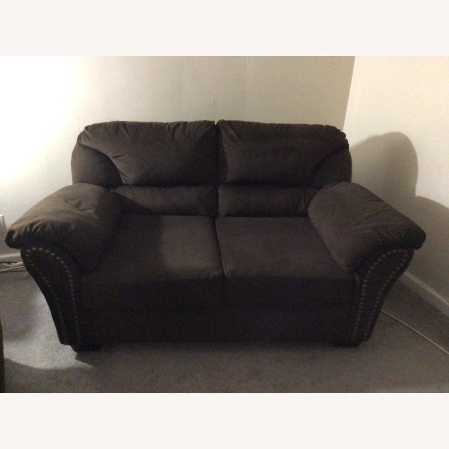 Ashley Furniture Kinlock Dark Brown Loveseat - image-1