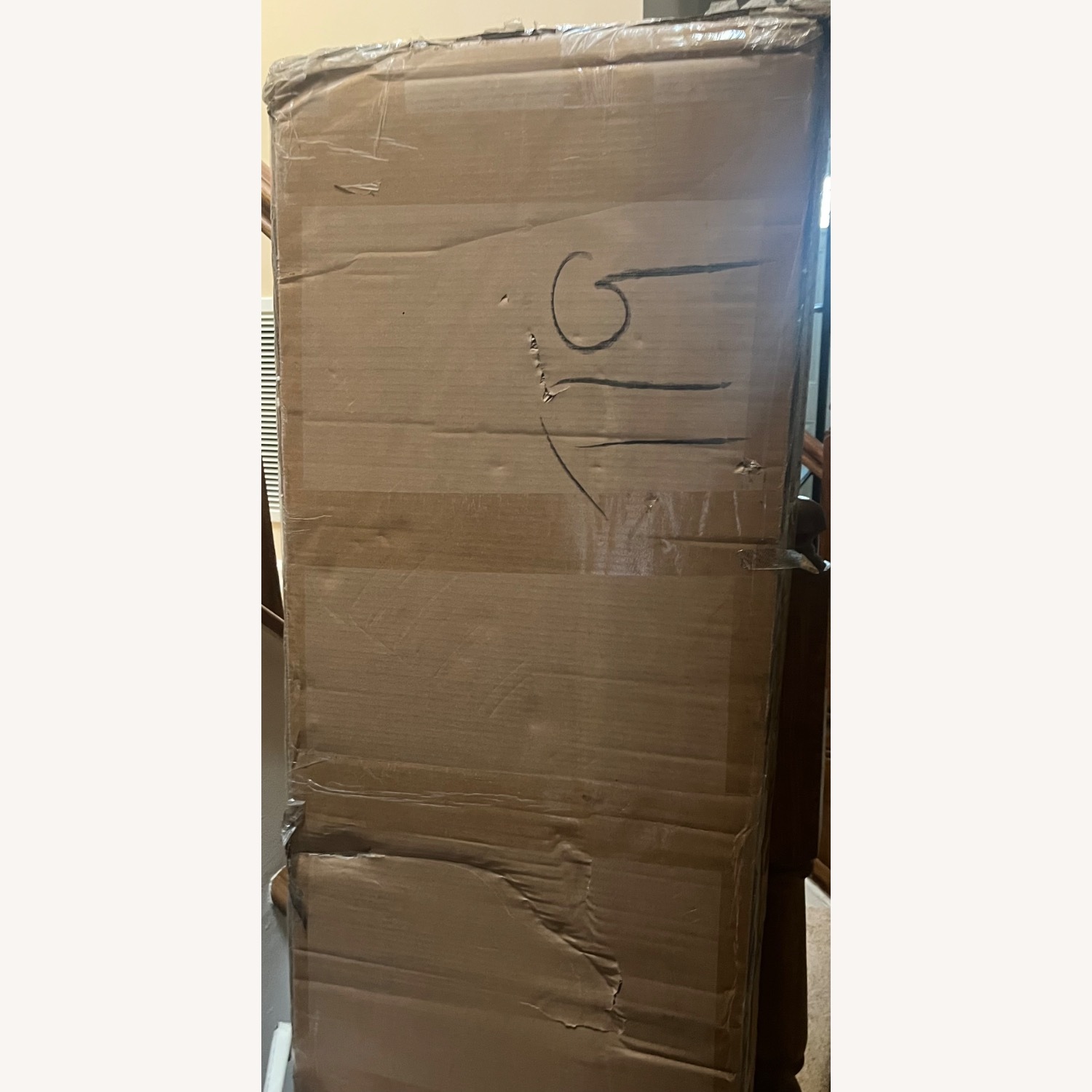 Amazon Dark Brown Wood Full Bed - image-7