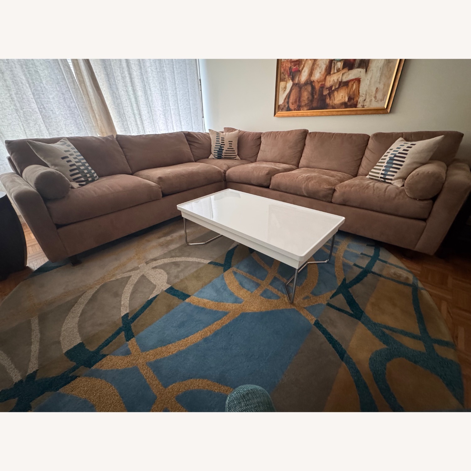 Jensen-Lewis Lido Light Brown 3+ Piece Sectional - image-7