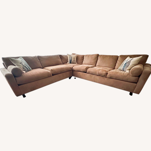 Used Jensen-Lewis Lido Light Brown 3+ Piece Sectional for sale on AptDeco