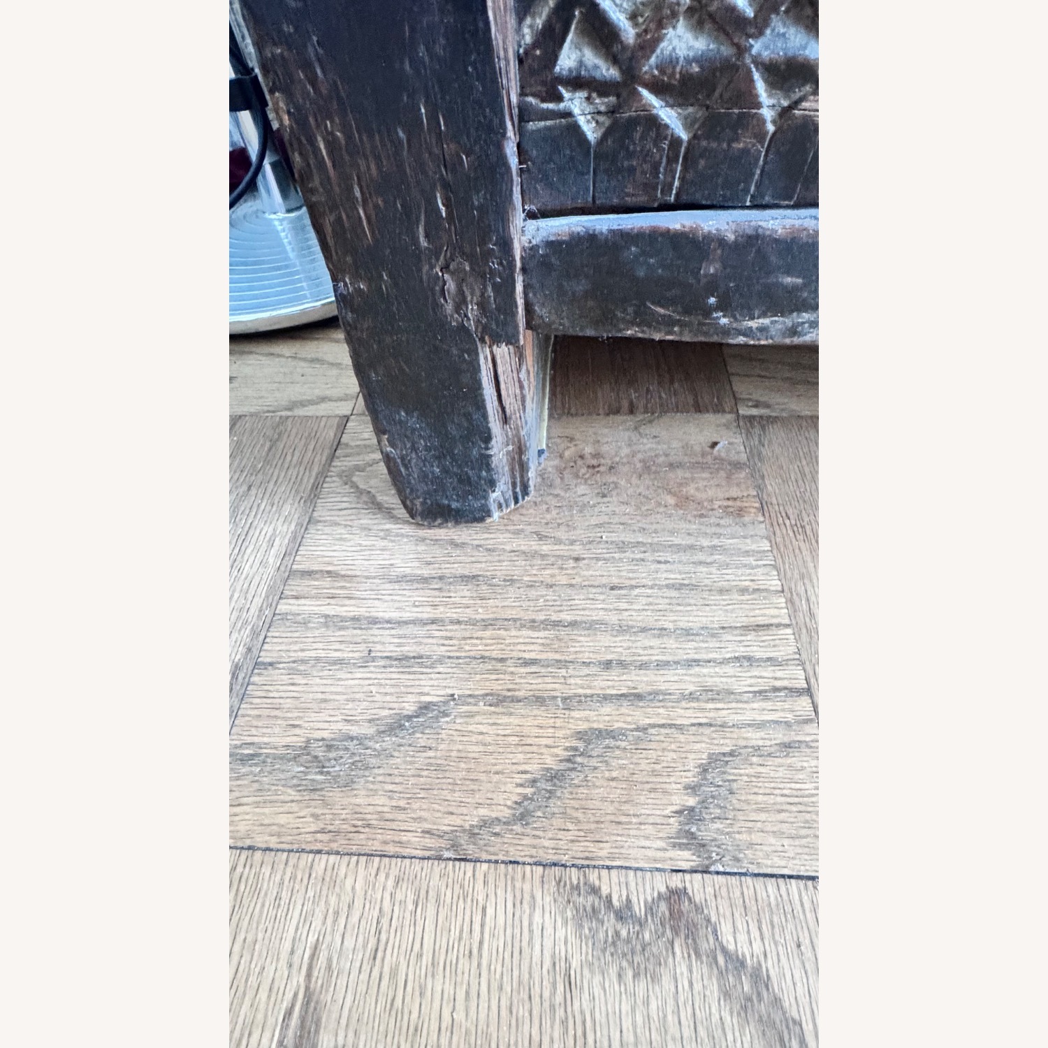 Antique Dark Brown Chest - image-9