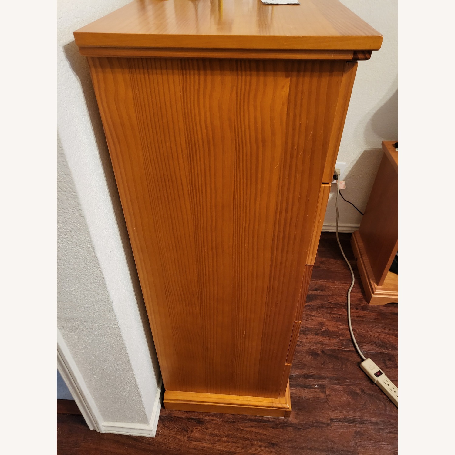 Modern Design Light Brown Wood Chest - image-3