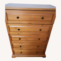 Modern Design Light Brown Wood Chest