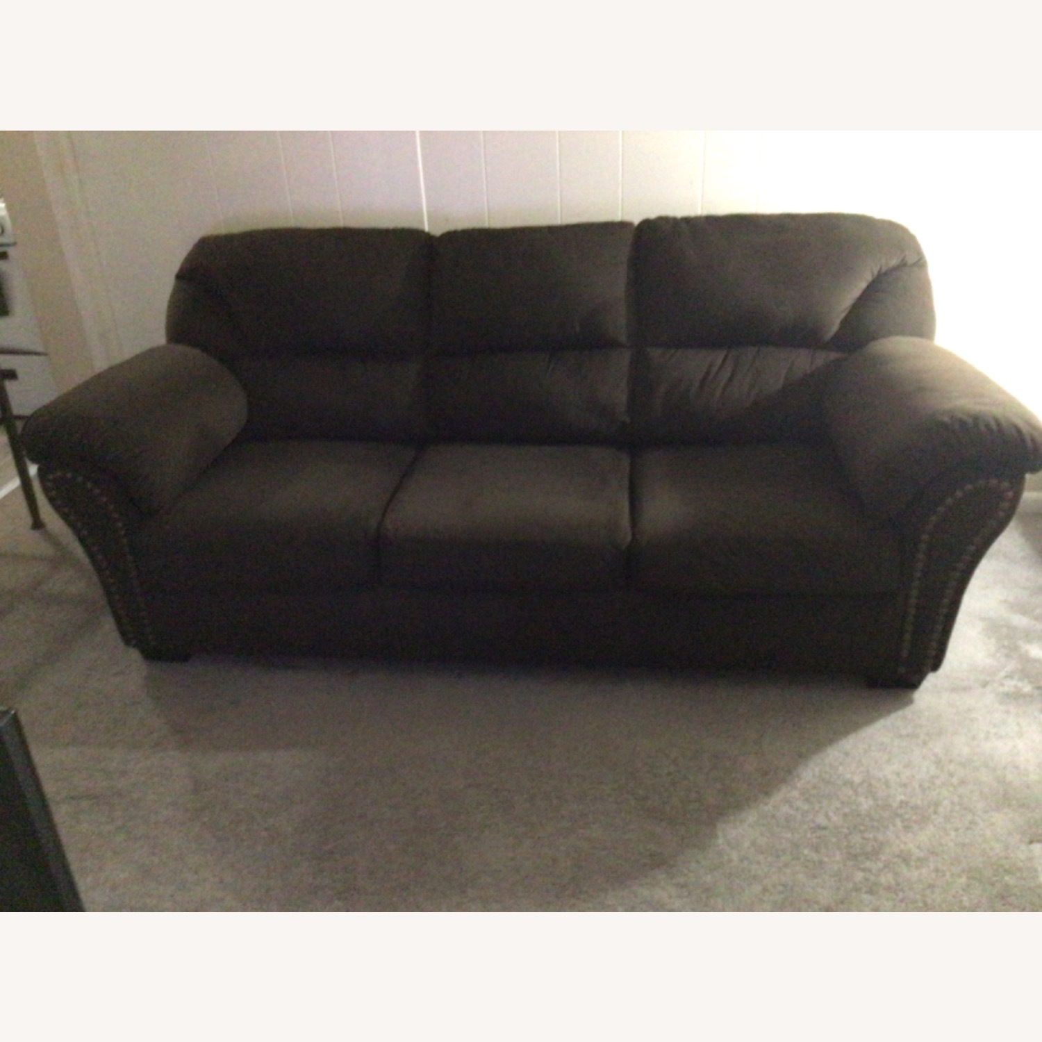 Ashley Furniture Dark Brown 3+ Seater Sofa - image-1