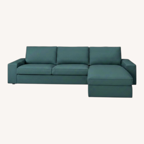 Used IKEA Kivik Sectional, Kelinge Gray-Turquoise for sale on AptDeco