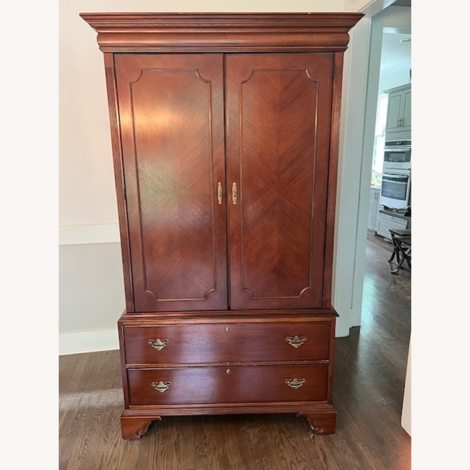 Lexington Furniture Dark Brown Wood Armoire - image-1