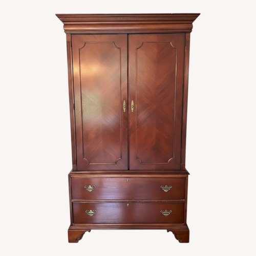 Used Lexington Furniture Dark Brown Wood Armoire for sale on AptDeco