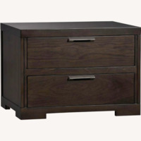 Set of 2 Crate & Barrel Asher 2-drawer Nightstands