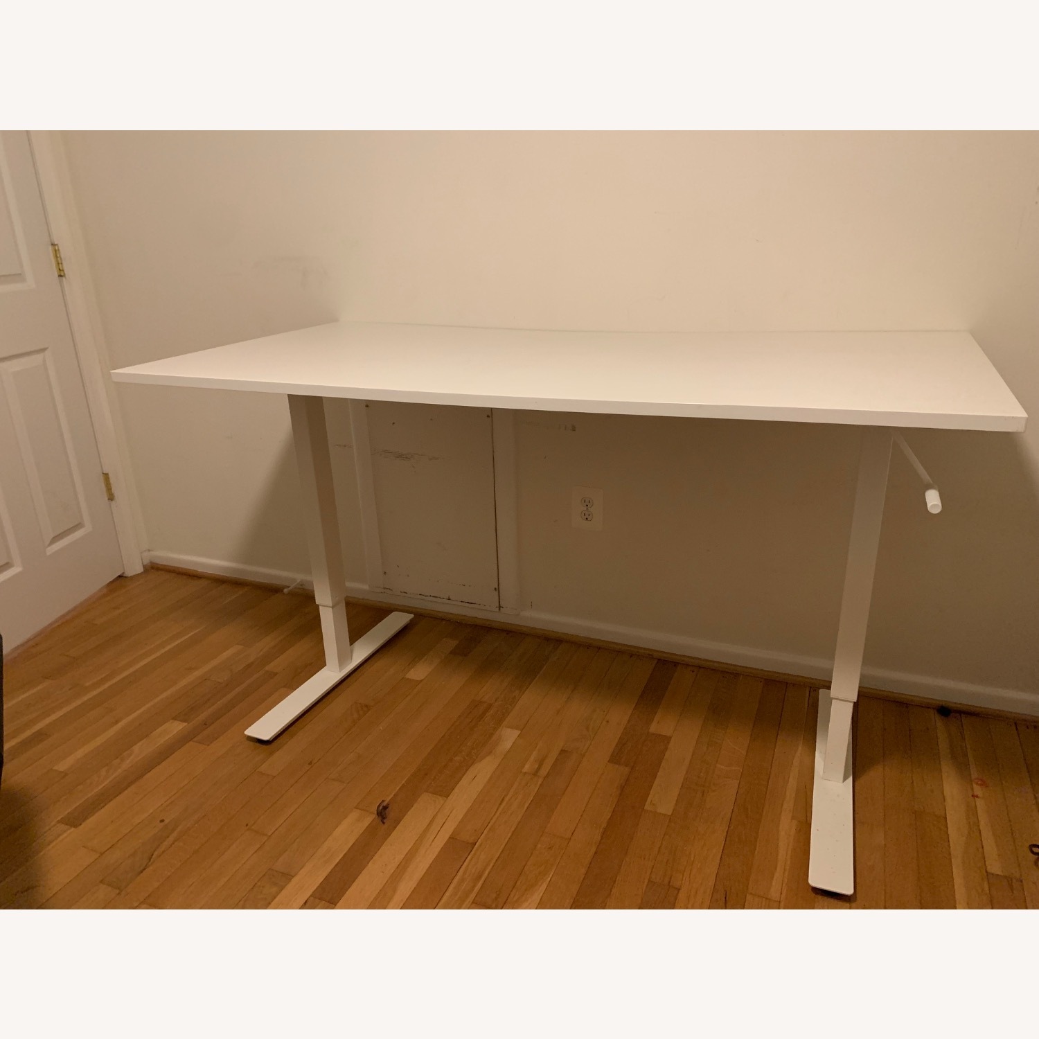 IKEA TROTTEN Adjustable Height Desk (White)  - image-1