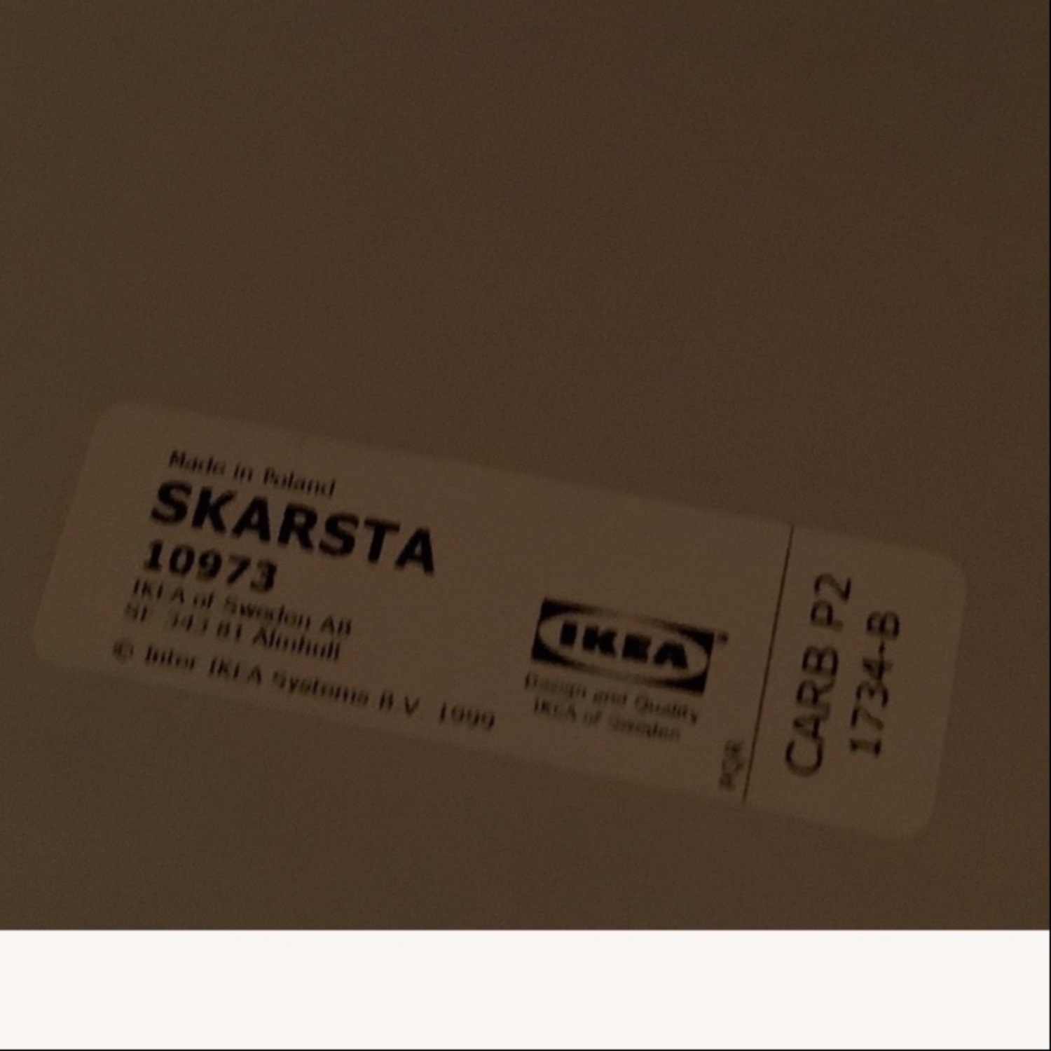 IKEA TROTTEN Adjustable Height Desk (White)  - image-3