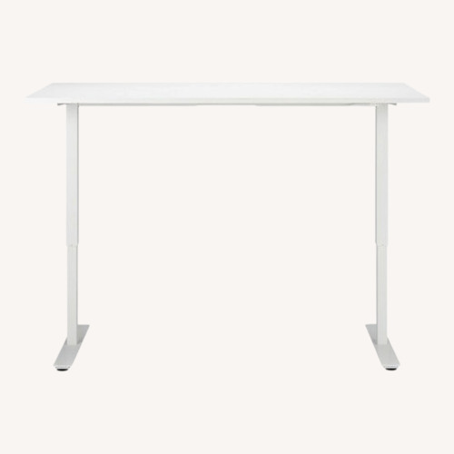 Used IKEA TROTTEN Adjustable Height Desk (White)  for sale on AptDeco