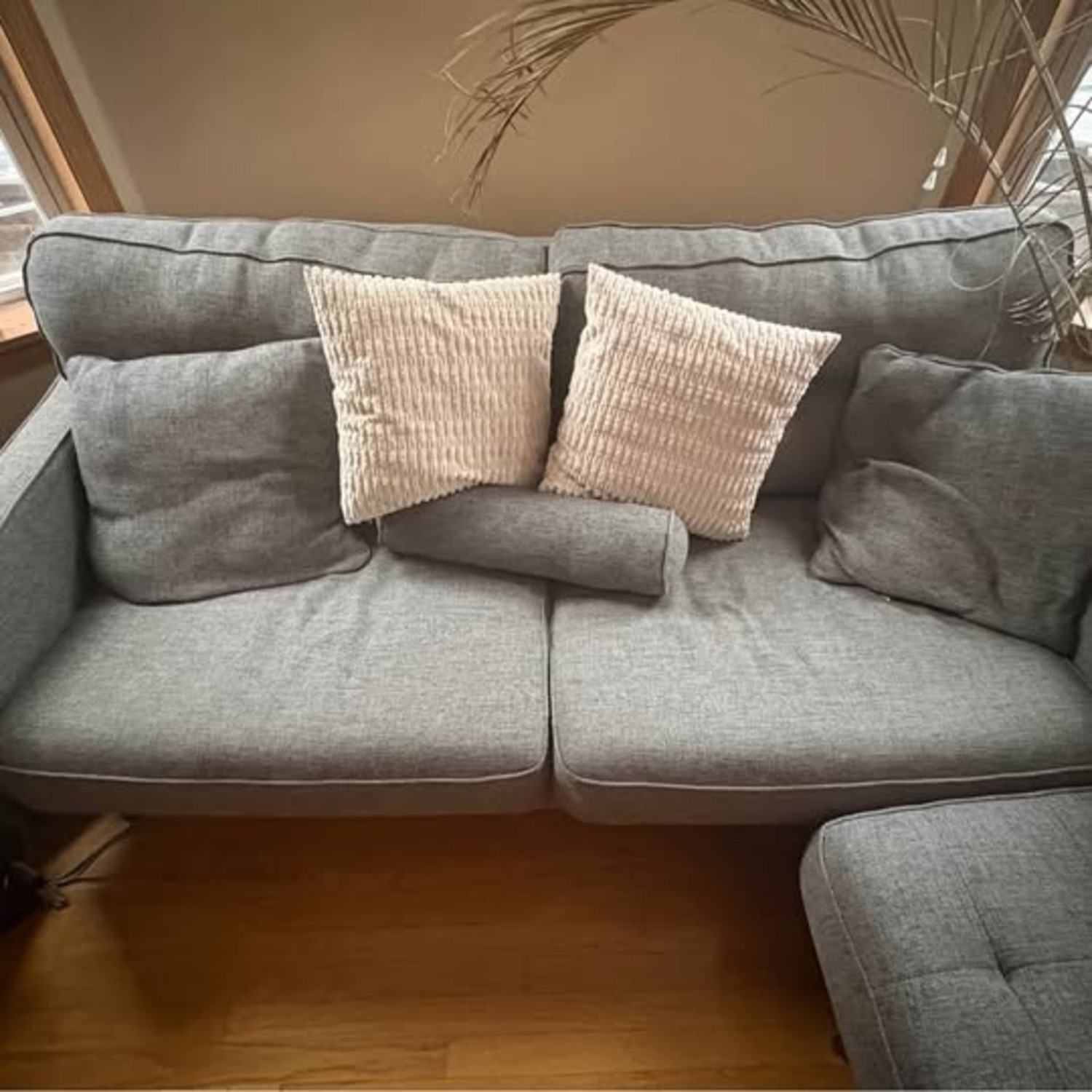 Gray L-Shaped Couch  - image-2