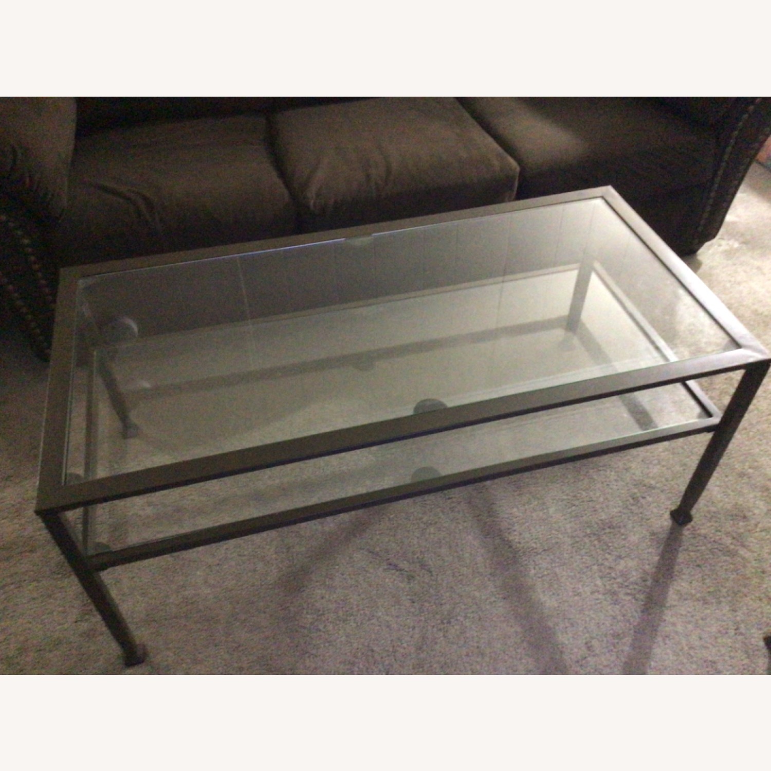 Ashley Furniture 2 Tiered Glass Coffee Table - image-2