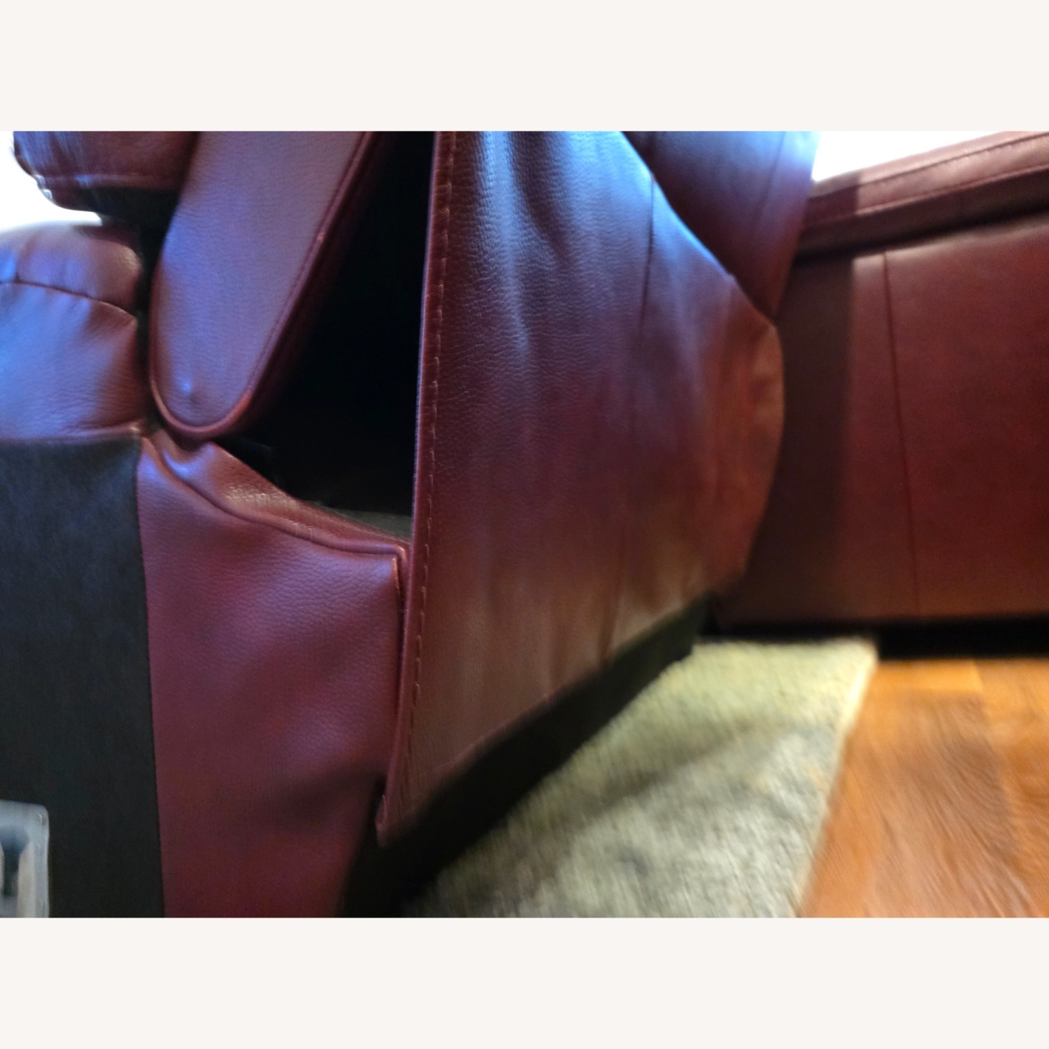 Quinton Red Leather 3+ Piece Sectional - image-5