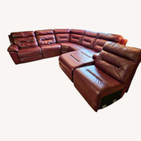 Quinton Red Leather 3+ Piece Sectional